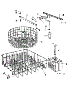 Rack Assemblies parts for Kenmore Dishwasher 587.71790 (58771790, 587 71790) from AppliancePartsPros.com