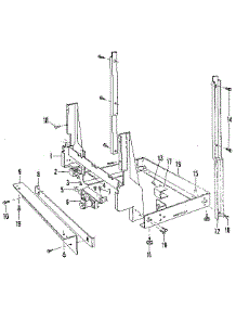 Frame Details parts for Kenmore Dishwasher 587.71790 (58771790, 587 71790) from AppliancePartsPros.com