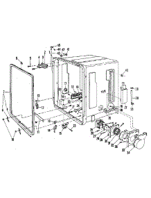 Tub Details parts for Kenmore Dishwasher 587.71790 (58771790, 587 71790) from AppliancePartsPros.com