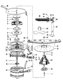 Motor, Heater, And Spray Arm Details parts for Kenmore Dishwasher 587.71790 (58771790, 587 71790) from AppliancePartsPros.com