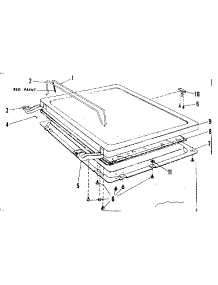 Lid Details parts for Kenmore Dishwasher 587.718000 (587718000, 587 718000) from AppliancePartsPros.com