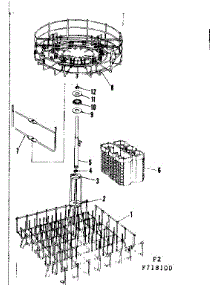 Rack Assemblies parts for Kenmore Dishwasher 587.718100 (587718100, 587 718100) from AppliancePartsPros.com