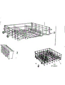 Rack Assemblies parts for Kenmore Dishwasher 587.718200 (587718200, 587 718200) from AppliancePartsPros.com