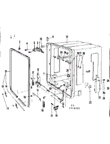 Tub Details parts for Kenmore Dishwasher 587.718200 (587718200, 587 718200) from AppliancePartsPros.com