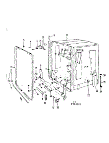 Tub Details parts for Kenmore Dishwasher 587.718201 (587718201, 587 718201) from AppliancePartsPros.com