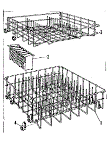 Rack Assemblies parts for Kenmore Dishwasher 587.718201 (587718201, 587 718201) from AppliancePartsPros.com