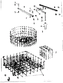 Rack Assemblies parts for Kenmore Dishwasher 587.718300 (587718300, 587 718300) from AppliancePartsPros.com