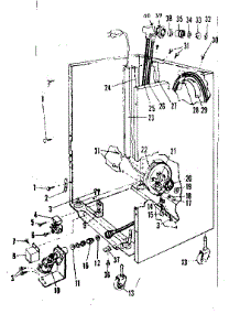 Frame Details parts for Kenmore Dishwasher 587.718300 (587718300, 587 718300) from AppliancePartsPros.com
