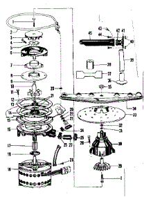 Motor-Heater & Spray Arm Details parts for Kenmore Dishwasher 587.718300 (587718300, 587 718300) from AppliancePartsPros.com