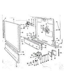 Door And Access Panel Details parts for Kenmore Dishwasher 587.718301 (587718301, 587 718301) from AppliancePartsPros.com