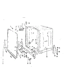 Tub Details parts for Kenmore Dishwasher 587.718301 (587718301, 587 718301) from AppliancePartsPros.com