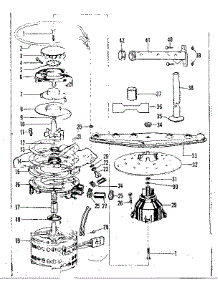 Motor-Heater, And Spray Arm Details parts for Kenmore Dishwasher 587.718301 (587718301, 587 718301) from AppliancePartsPros.com