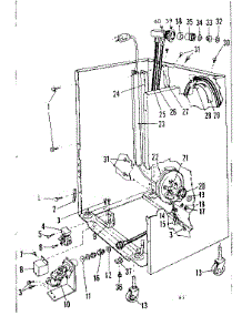 Frame Details parts for Kenmore Dishwasher 587.718301 (587718301, 587 718301) from AppliancePartsPros.com