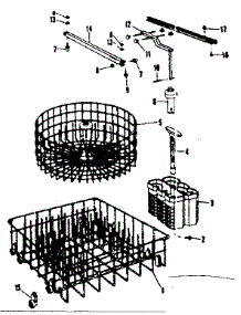 Rack Assemblies parts for Kenmore Dishwasher 587.718400 (587718400, 587 718400) from AppliancePartsPros.com