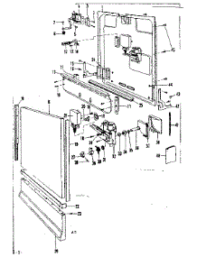 Door & Access Panel Details parts for Kenmore Dishwasher 587.718400 (587718400, 587 718400) from AppliancePartsPros.com