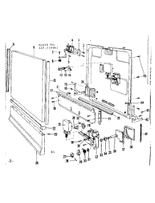 Door And Access Panel Details parts for Kenmore Dishwasher 587.718401 (587718401, 587 718401) from AppliancePartsPros.com