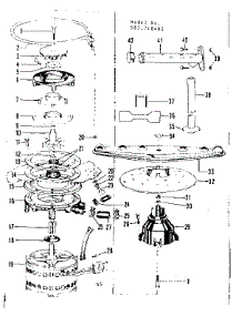 Motor, Heater, And Spray Arm Details parts for Kenmore Dishwasher 587.718401 (587718401, 587 718401) from AppliancePartsPros.com