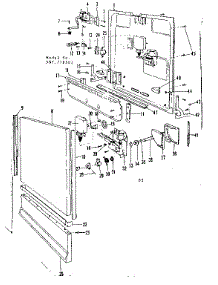 Door And Access Panel Details parts for Kenmore Dishwasher 587.718501 (587718501, 587 718501) from AppliancePartsPros.com
