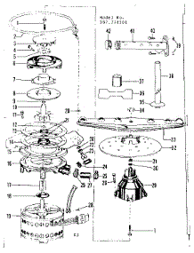 Motor, Heater, And Spray Arm Details parts for Kenmore Dishwasher 587.718501 (587718501, 587 718501) from AppliancePartsPros.com