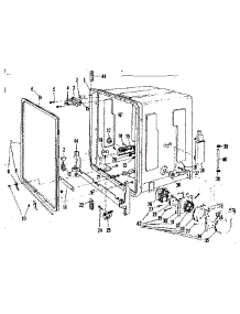 Tub Details parts for Kenmore Dishwasher 587.718600 (587718600, 587 718600) from AppliancePartsPros.com