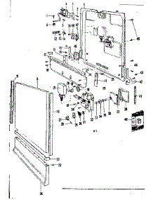 Door & Access Panel Details parts for Kenmore Dishwasher 587.718600 (587718600, 587 718600) from AppliancePartsPros.com