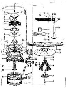 Motor Heater & Spray Arm Details parts for Kenmore Dishwasher 587.718600 (587718600, 587 718600) from AppliancePartsPros.com