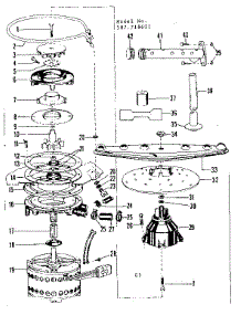 Motor, Heater, And Spray Arm Details parts for Kenmore Dishwasher 587.718601 (587718601, 587 718601) from AppliancePartsPros.com
