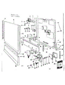 Door And Access Panel Details parts for Kenmore Dishwasher 587.718601 (587718601, 587 718601) from AppliancePartsPros.com