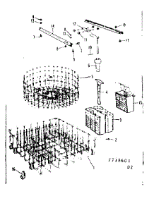Rack Assemblies parts for Kenmore Dishwasher 587.718601 (587718601, 587 718601) from AppliancePartsPros.com