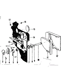Detergent Cup Details parts for Kenmore Dishwasher 587.71870 (58771870, 587 71870) from AppliancePartsPros.com