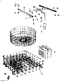 Rack Assemblies parts for Kenmore Dishwasher 587.71870 (58771870, 587 71870) from AppliancePartsPros.com