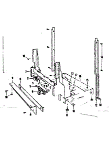 Frame Details parts for Kenmore Dishwasher 587.71870 (58771870, 587 71870) from AppliancePartsPros.com