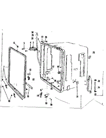 Tub Details parts for Kenmore Dishwasher 587.71870 (58771870, 587 71870) from AppliancePartsPros.com