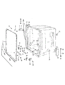 Tub Details parts for Kenmore Dishwasher 587.71871 (58771871, 587 71871) from AppliancePartsPros.com