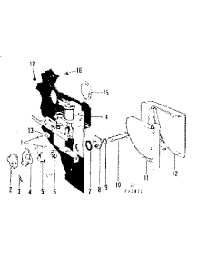 Detergent Cup Details parts for Kenmore Dishwasher 587.71871 (58771871, 587 71871) from AppliancePartsPros.com