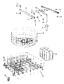 Rack Assemblies parts for Kenmore Dishwasher 587.71871 (58771871, 587 71871) from AppliancePartsPros.com