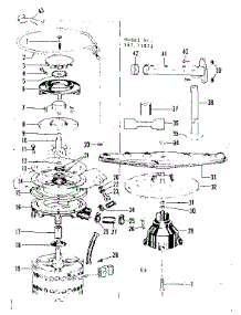 Motor, Heater, And Spray Arm Details parts for Kenmore Dishwasher 587.71871 (58771871, 587 71871) from AppliancePartsPros.com