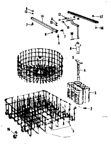 Rack Assemblies parts for Kenmore Dishwasher 587.71880 (58771880, 587 71880) from AppliancePartsPros.com