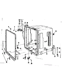 Tub Details parts for Kenmore Dishwasher 587.71880 (58771880, 587 71880) from AppliancePartsPros.com