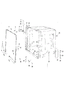 Tub Details parts for Kenmore Dishwasher 587.71881 (58771881, 587 71881) from AppliancePartsPros.com