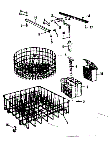 Rack Assemblies parts for Kenmore Dishwasher 587.71890 (58771890, 587 71890) from AppliancePartsPros.com