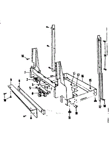 Frame Details parts for Kenmore Dishwasher 587.71890 (58771890, 587 71890) from AppliancePartsPros.com