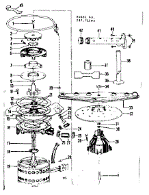 Motor, Heater, And Spray Arm Details parts for Kenmore Dishwasher 587.71891 (58771891, 587 71891) from AppliancePartsPros.com