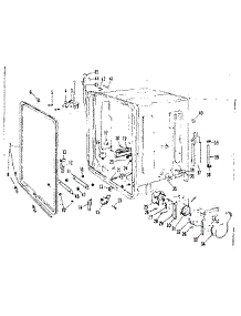 Tub Details parts for Kenmore Dishwasher 587.71891 (58771891, 587 71891) from AppliancePartsPros.com