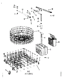 Rack Assemblies parts for Kenmore Dishwasher 587.71891 (58771891, 587 71891) from AppliancePartsPros.com