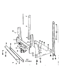 Frame Details parts for Kenmore Dishwasher 587.71891 (58771891, 587 71891) from AppliancePartsPros.com