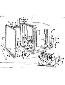 Tub Details parts for Kenmore Dishwasher 587.71900 (58771900, 587 71900) from AppliancePartsPros.com