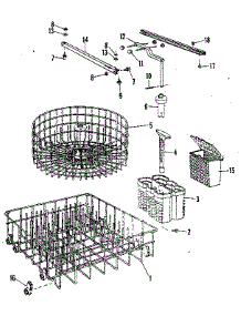 Rack Assemblies parts for Kenmore Dishwasher 587.71901 (58771901, 587 71901) from AppliancePartsPros.com