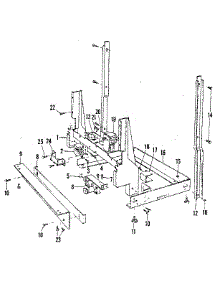 Frame parts for Kenmore Dishwasher 587.71901 (58771901, 587 71901) from AppliancePartsPros.com
