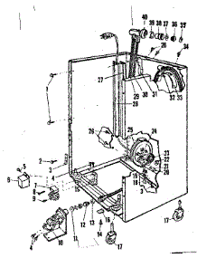 Frame Details parts for Kenmore Dishwasher 587.720210 (587720210, 587 720210) from AppliancePartsPros.com